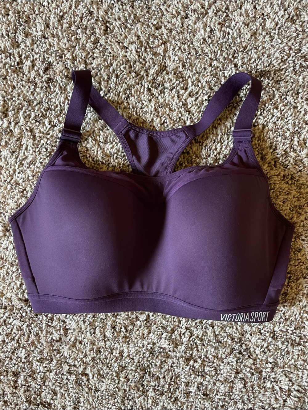 Victoria’s Secret Victoria Sport Padded Sports Bra Purple Size 34DD 34E EUC